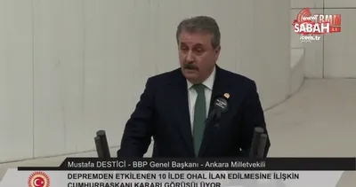 BBP lideri Destici TBMM’de gözyaşlarını tutamadı: Büyük bir acıyı milletçe yaşıyoruz | Video