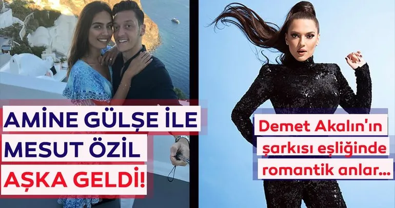 Amine Gülşe ile Mesut Özil aşka geldi! Demet Akalın’ın şarkısı eşliğinde romantik anlar…