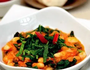 Kurufasulyeli ıspanak