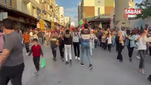 Kilis’te Gazze’ye destek yürüyüşü