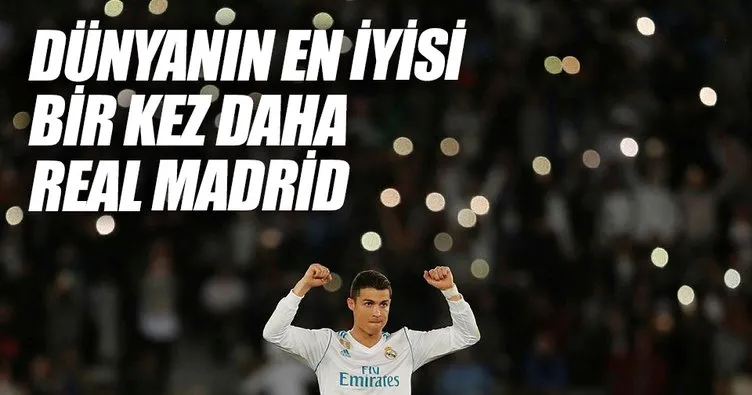 Dünyanın en iyisi bir kez daha Real Madrid