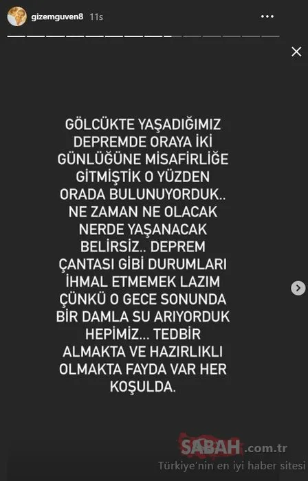Gizem Güven enkaz altından çıktığı günü unutamıyor! Sanat camiası İzmir depremi sonrası tek yürek oldu!