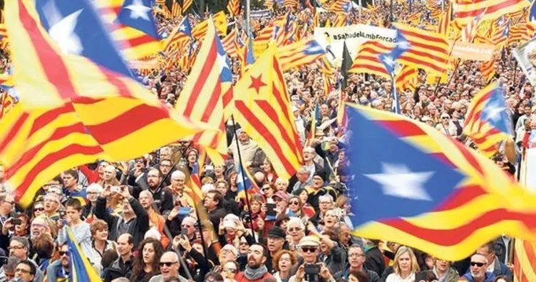 İspanyollardan Katalonya’ya bayraklı tepki