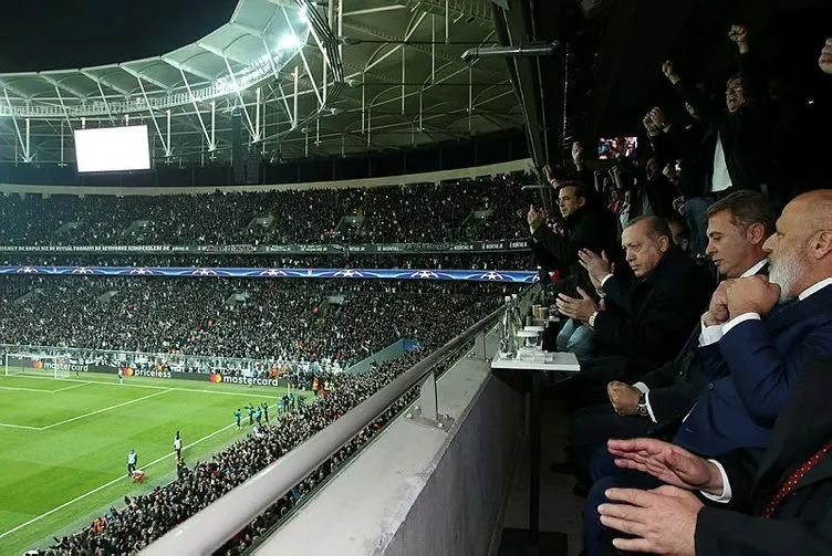 Cumhurbaşkanı Erdoğan, Beşiktaş - Monaco maçını izledi