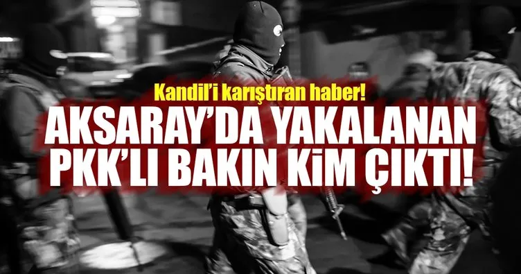 Aksaray’da yakalanan terörist, PKK’nın silah taşıyıcısı çıktı!