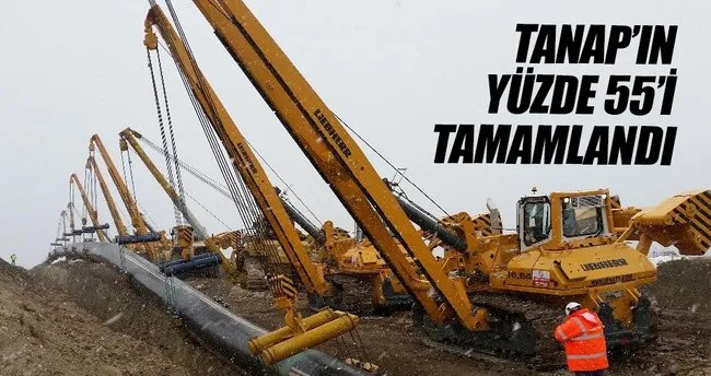 TANAP’ın yüzde 55’i tamamlandı