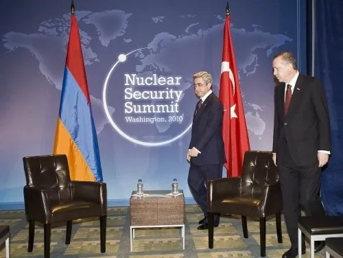 Erdoğan - Sarkisyan görüşmesinden fotoğraflar
