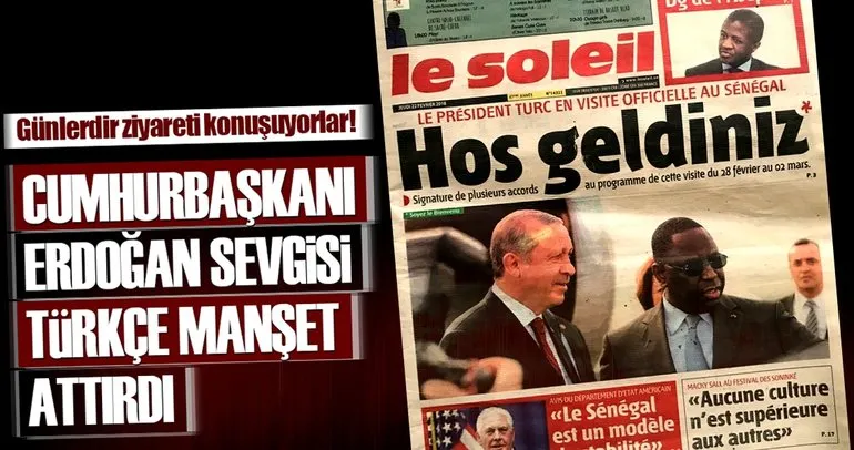 Cumhurbaşkanı Erdoğan sevgisi Türkçe manşet attırdı