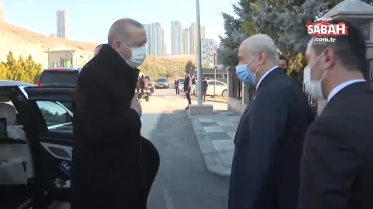 Son dakika: Ankara'da sürpriz görüşme... Başkan Erdoğan'dan Bahçeli'ye ziyaret | Video