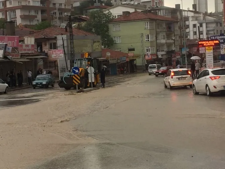 Ankara’da aşırı yağış zon anlara neden oldu
