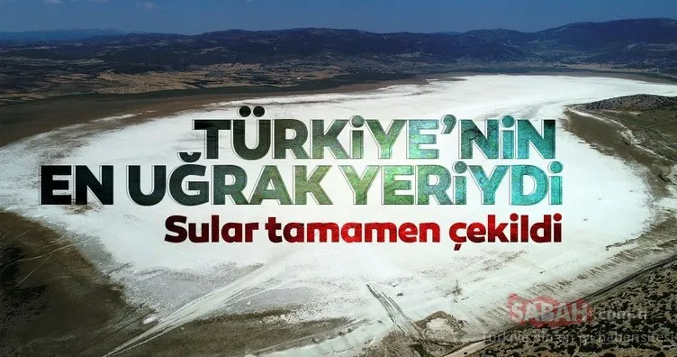 Türkiye’nin en uğrak yeriydi! Sular tamamen çekildi...