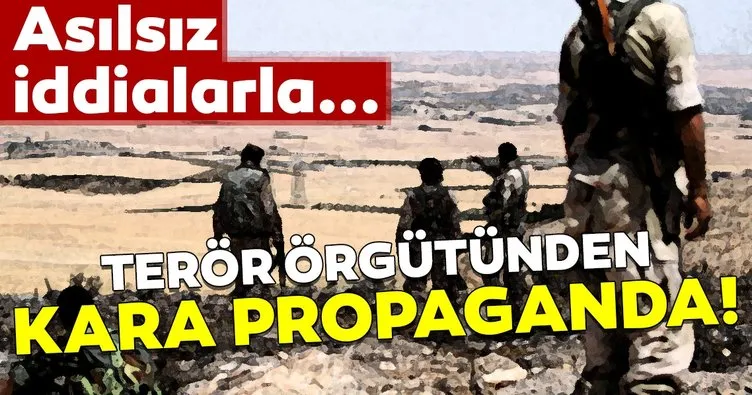YPG/PKK’dan kara propaganda! Gerçek dışı iddialar...