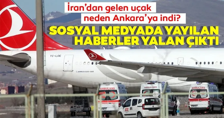 Son Dakika Haberler | Koronavirüsü tahliyesi: İran’dan gelen THY uçağı neden Ankara’ya indi? Bakan Koca açıkladı!