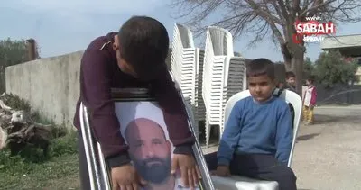Öldürülen babasının fotoğrafına sarılıp gözyaşlarına boğuldu | Video