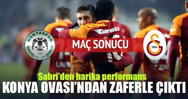 Atiker Konyaspor-Galatasaray maç sonucu