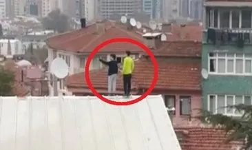 Okul çatısında akılalmaz görüntü! Tik-Tok uğruna canlarını hiçe saydılar #bursa