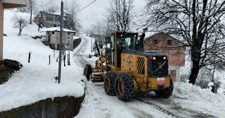 Rize’de 21 köy yolu ulaşıma kapalı