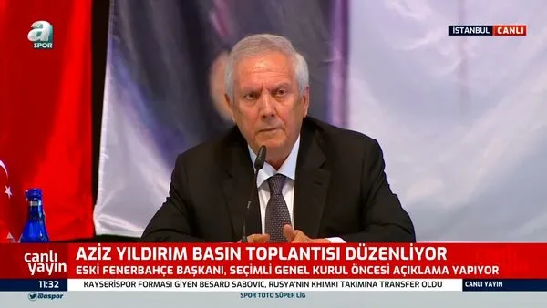 Fenerbahçe Eski Başkanı Aziz Yıldırım'dan canlı yayında zehir zemberek açıklamalar