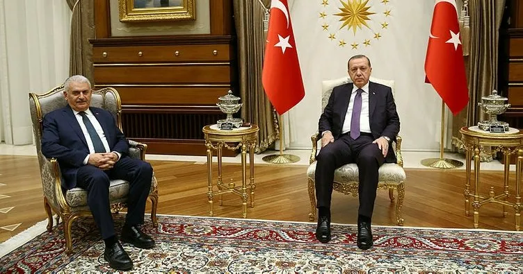 Cumhurbaşkanı Erdoğan Başbakan Yıldırım’ı kabul etti