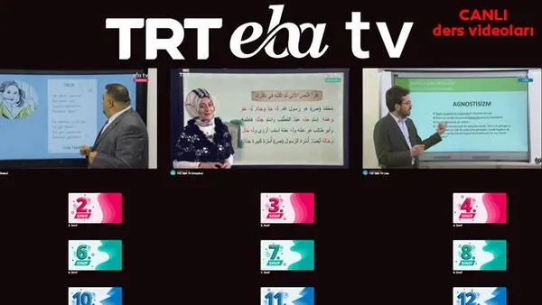 TRT EBA TV canlı yayın (31 Mart 2020 Salı) Lise, Ortaokul, İlkokul dersleri Uzaktan Eğitim canlı yayın izle | Video