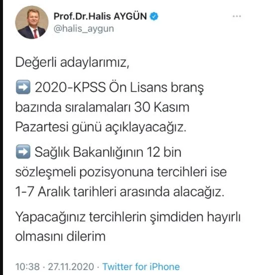 2020 Kpss Brans Bazinda Siralamalar Aciklandi Memurlar Net
