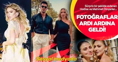 Sürpriz bir şekilde evlenen Hadise ve Mehmet Dinçerler’in nikah töreninden yeni fotoğraflar! Derya Açıkgöz ardı ardına paylaştı...