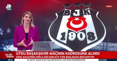Beşiktaş’a Utku Yuvakuran’dan iyi haber! Başakşehir maçı kadrosuna alındı
