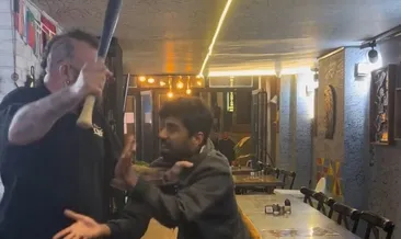 Beyzbol sopasıyla darp edip kayda aldı