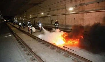 Eskişehir’de Yüksek Hızlı Tren yangın tatbikatı nefesleri kesti