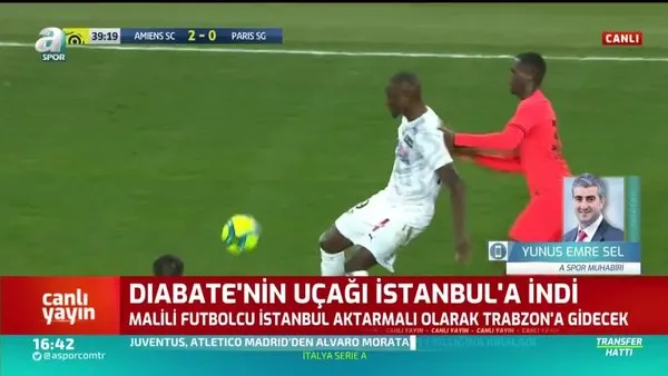 Fousseni Diabate Trabzonspor için İstanbul'da