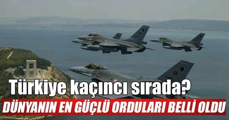 Dünyanın en güçlü orduları açıklandı: Türkiye kaçıncı sırada?