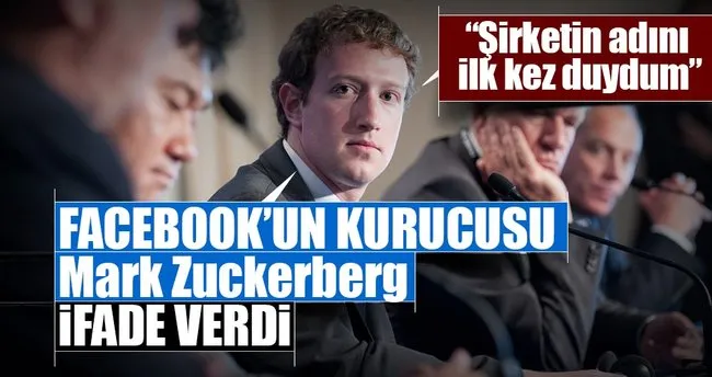 Facebook’un kurucusu Mark Zuckerberg ifade verdi