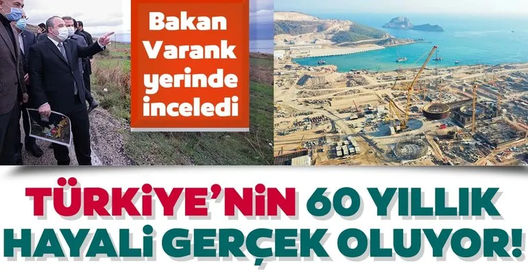 Türkiye’nin 60 yıllık hayali gerçek oluyor! Bakan Varank yerinde inceledi...