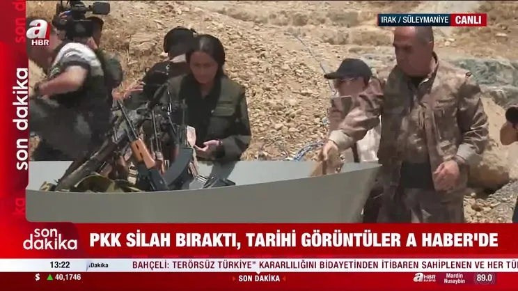 Terörsüz Türkiye dönemi başladı: Terör örgütü PKK silahları kazanda yaktı! İşte o anlar! | Video