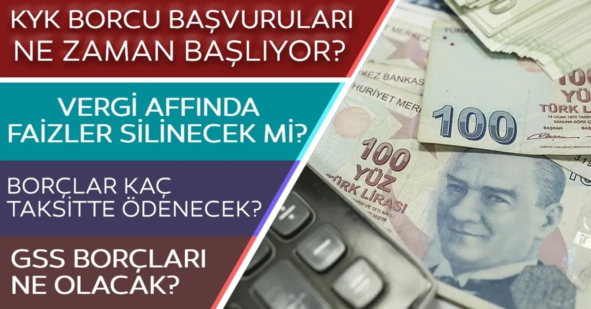 Son Dakika Haberi Kyk Borclari Silinecek Mi Vergi Affi Hakkinda Flas Detay Kyk Borc Ve Vergi Borcu Basvurusu Ne Zaman Son Dakika Haberler