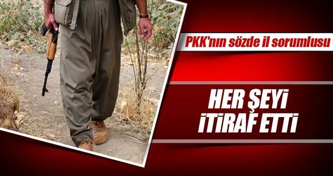 PKK’nın sözde il sorumlusu hain itiraf etti