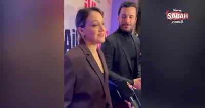 Gupse Özay ve eşi Barış Arduç galaya katıldı! Gupse Özay eşiyle şakalaştı: Öv beni hayatım!