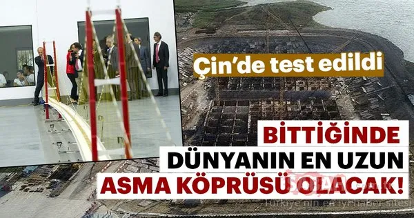 1915 Çanakkale Köprüsü Çin'de test edildi, Bakan böyle izledi