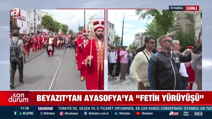 Beyazıt'tan Ayasofya'ya 'fetih yürüyüşü'!