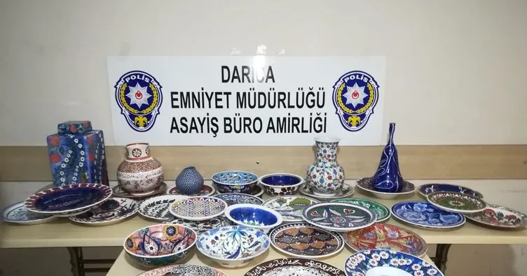 Çini sanatçısının 200 eserini çaldı