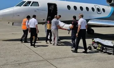 Tayland'dan İngiltere'ye nakledilen hastaya Trabzon'da oksijen ikmali yapıldı #trabzon