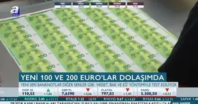 Yeni 100 ve 200 Eurolar dolaşımda
