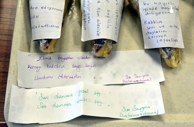 Sağlık çalışanlarını duygulandıran sürpriz Evlerinde pasta, börek