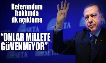 Cumhurbaşkanı Erdoğan SETA’nın düzenlediği sempozyumda konuştu