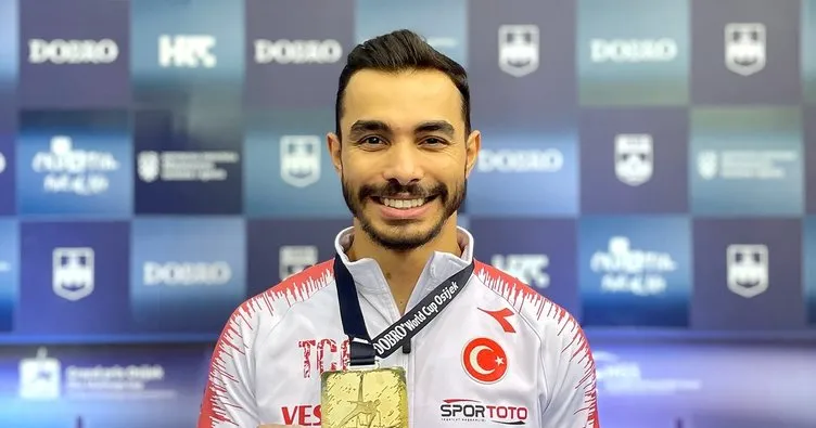 Milli cimnastikçi Ferhat Arıcan, Hırvatistan’da altın madalya kazandı!