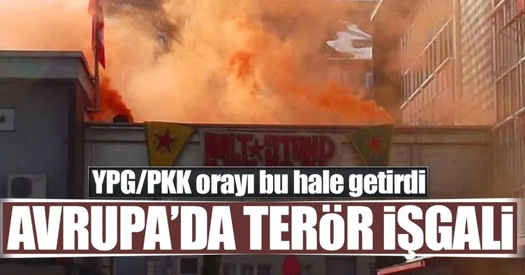YPG/PKK yandaşları Almanya’da SPD binasını işgal etti