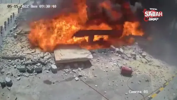 Suudi Arabistan'da benzin istasyonunda patlama | Video