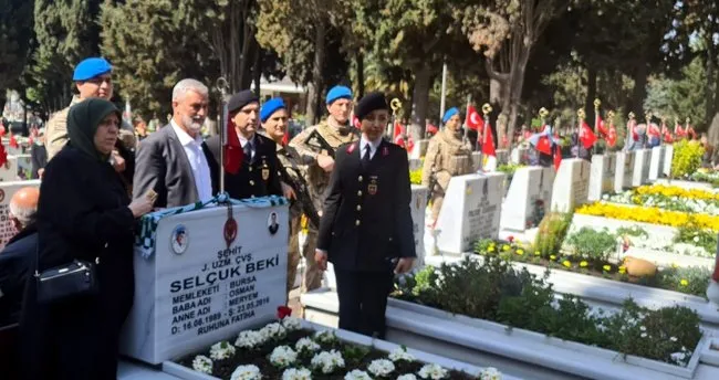 Bayram öncesi şehitler unutulmadı!