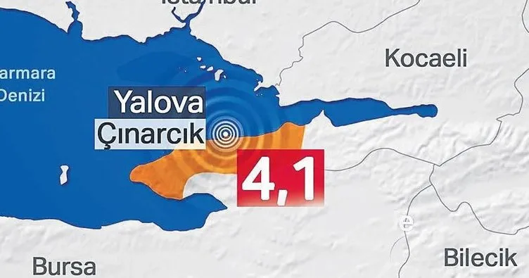 Marmara Denizi’nde 4.1’lik deprem