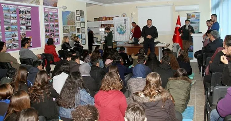 Fethiye’de öğrencilere caretta carettalar anlatıldı